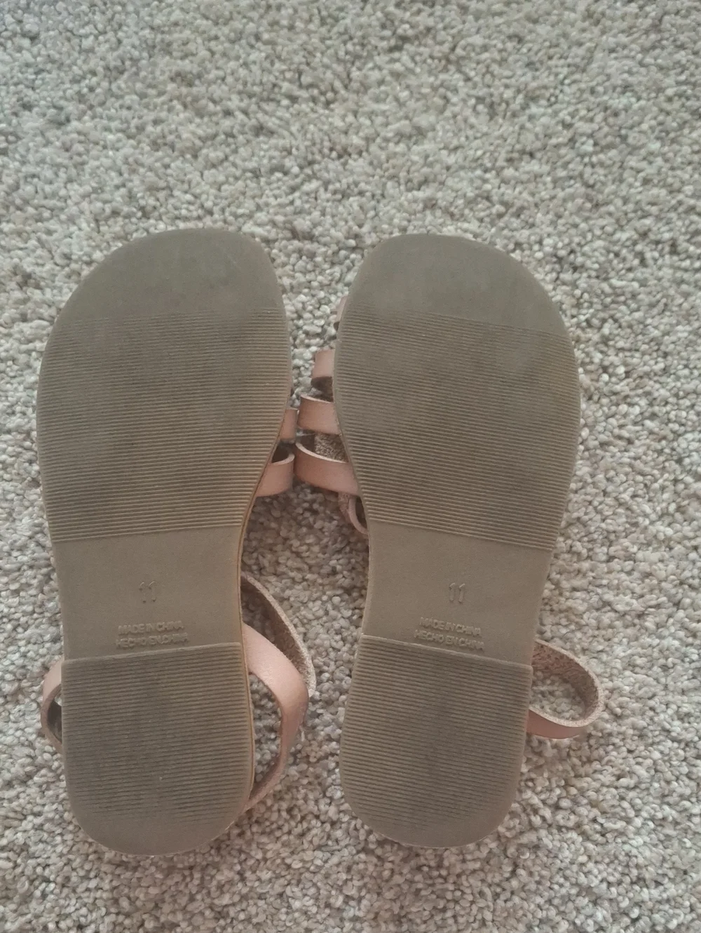 Old Navy Kids' Pink Tan Woven Sandals